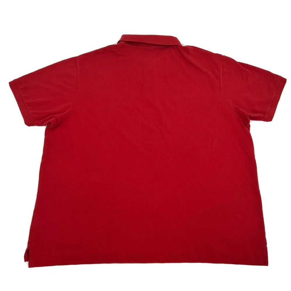 Polo Ralph Lauren Shirt Men's 4XB Big Red Short Sleeve‎ Polo Pique Preppy